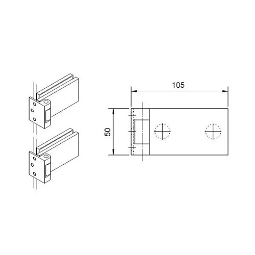 CASMA 13100 Quadra Internal Door Hinge