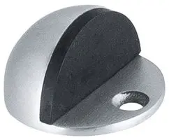 Shielded oval door stop