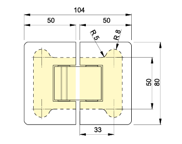 Colcom 8505R Glass-to-Glass Shower Door Hinge - Image 3