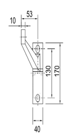 2 Arm Fin Spider Fitting - 200mm Heavy Duty - Image 4