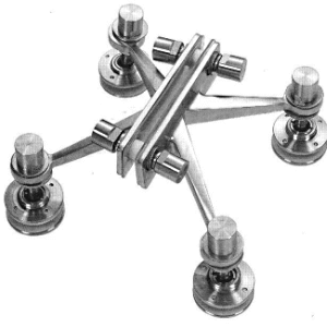 4 Arm Fin Spider Fitting - 200mm Heavy Duty